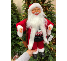Фигура новогодняя "Санта в вязаном свитере" 30 см